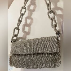 Beaded shoulder bag